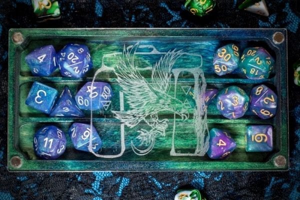 Looking Glass XL Druid on Moss Dice Box TTRPG Accessory