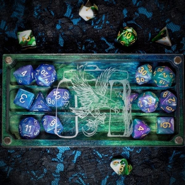 Looking Glass XL Druid on Moss Dice Box TTRPG Accessory