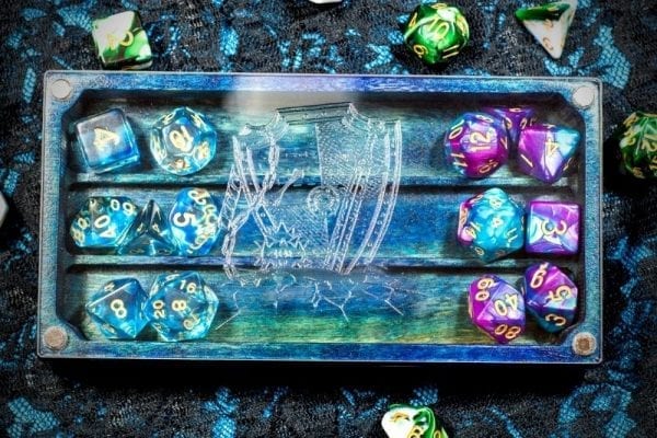 Looking Glass XL Fighter on Galaxy Dice Box TTRPG Accessory