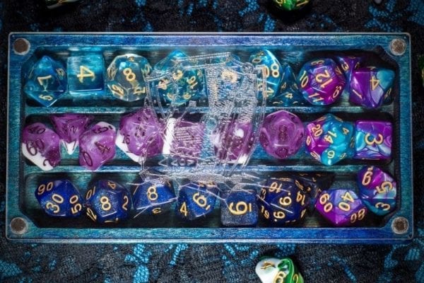 Looking Glass XL Fighter on Galaxy Dice Box TTRPG Accessory