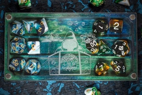 Looking Glass XL Game Master on Moss Dice Box TTRPG Accessory