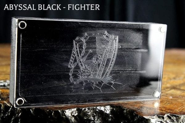 Looking Glass XL Abyssal Black Fighter Dice Box TTRPG Accessory