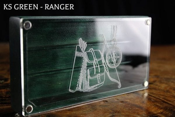 Looking Glass XL KS Green Ranger Dice Box TTRPG Accessory