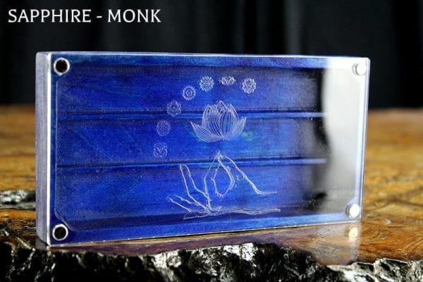 Looking Glass XL Sapphire Monk Dice Box TTRPG Accessory