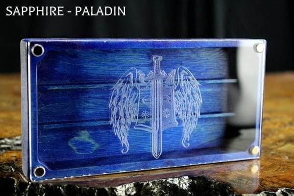 Looking Glass XL Sapphire Paladin Dice Box TTRPG Accessory