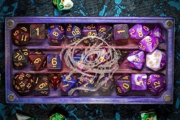 Looking Glass XL Sorcerer on Ruby Dice Box TTRPG Accessory