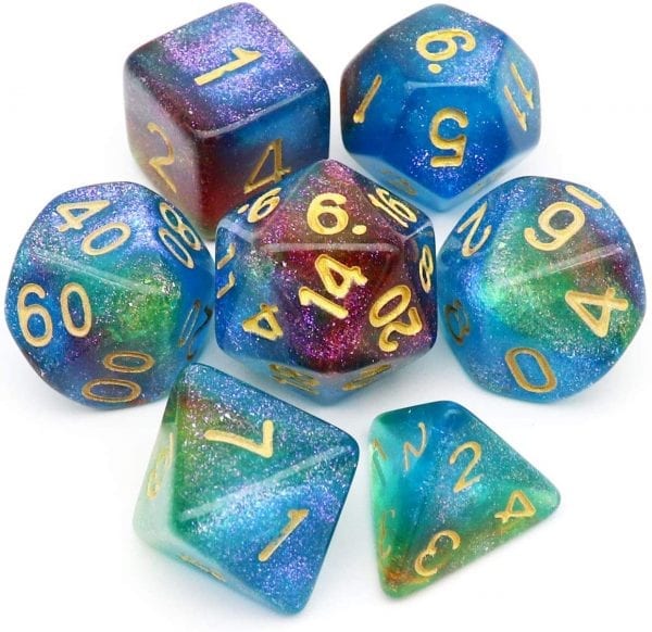 Iridescent | Mermaid Carp Acrylic Dice TTRPG Accessory