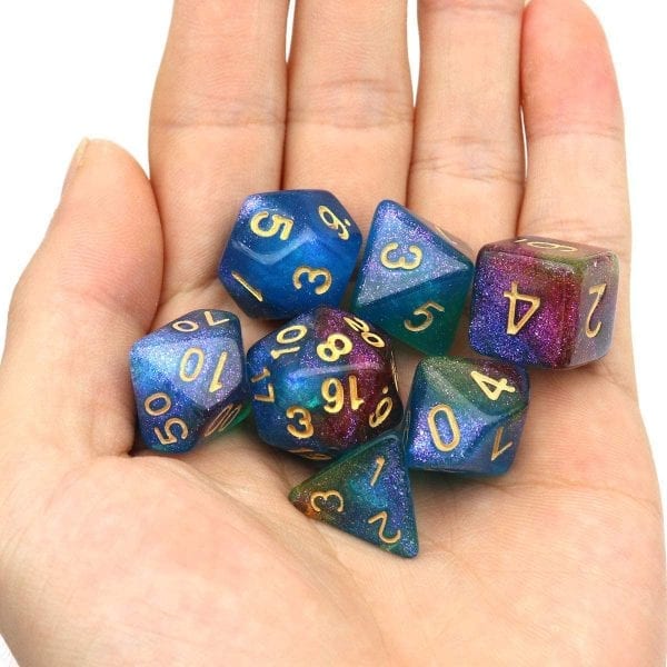 Iridescent | Mermaid Carp Acrylic Dice TTRPG Accessory