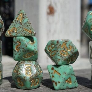 Mint Choc Chip Resin Ice Cream Dice TTRPG Accessory