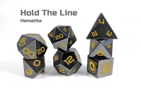 Hold the Line Semi Precious Stone Level Up Dice TTRPG Accessory
