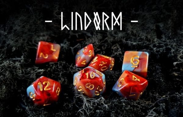 Viking Saga Lindorm Resin Dice TTRPG Accessory