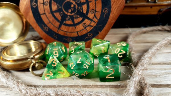 Lindorm Dice Old Maui Polyhedral Dice TTRPG Accessory