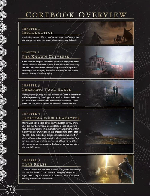 Dune Adventures in the Imperium Core Rulebook Tabletop Roleplaying Game TTRPG