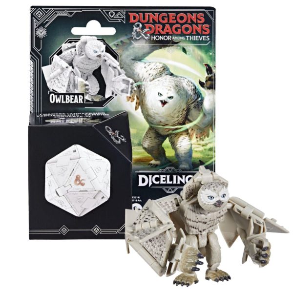 Dungeons & Dragons D&D Honor Among Thieves Dicelings White Owlbear TTRPG Collectible