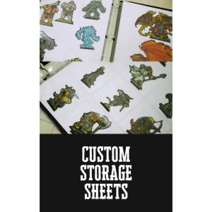 Geek Tank Games Miniatures Storage Sheet Tabletop Game TTRPG.