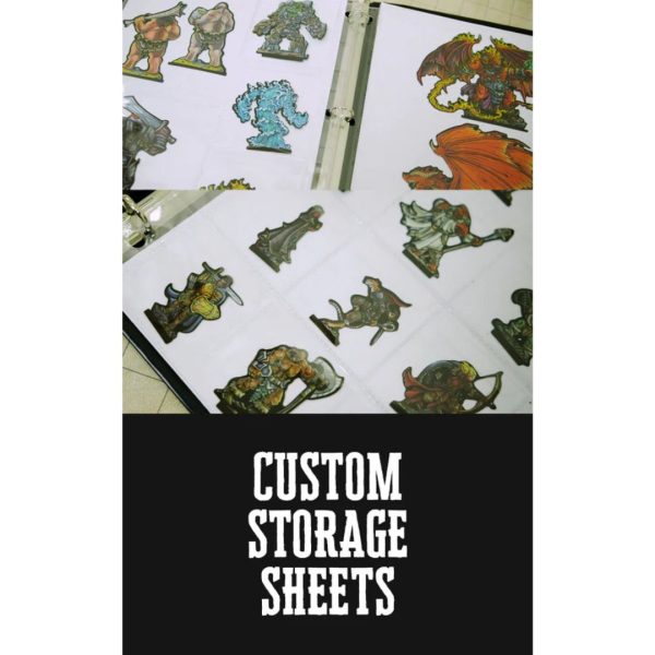 Geek Tank Games Miniatures Storage Sheet Tabletop Game TTRPG.
