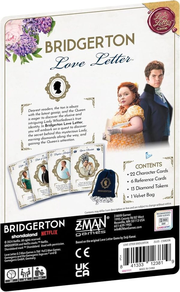 Love Letter Bridgerton Deduction Board Game