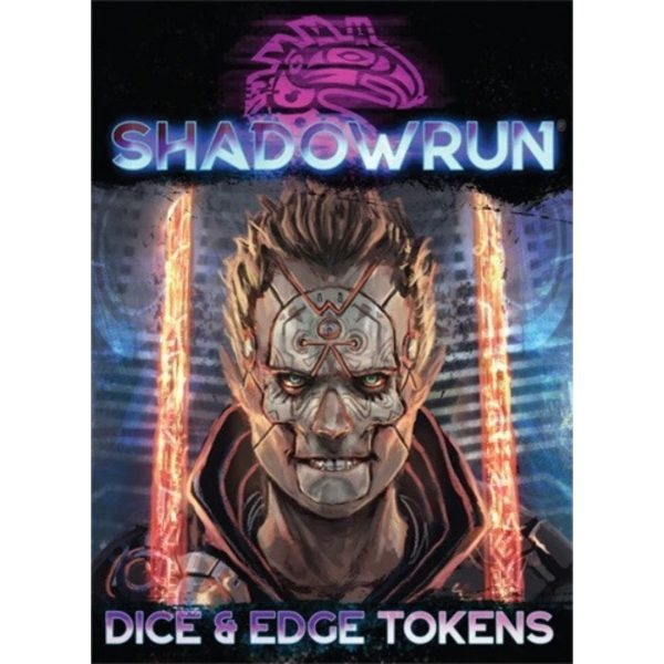 Shadowrun 6th World Dice & Edge Tokens Tabletop Game TTRPG.