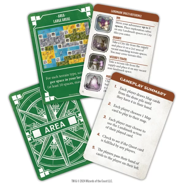 Dungeons & Dragons D&D Edge of Realms Fields of Faerûn Board Game.