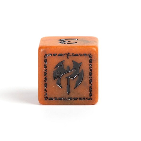 Dungeons & Dragons Adventure Dice - Barbarian | Orange/Black - Image 5
