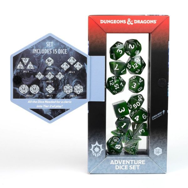 Dungeons & Dragons Adventure Dice - Cleric | Green - Image 2